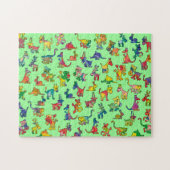 Fliesen für abstrakte Tiere Puzzle (Horizontal)