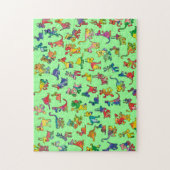 Fliesen für abstrakte Tiere Puzzle (Vertikal)
