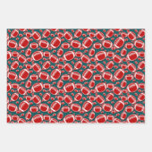 Fliesen für coole Fußballsportarten Geschenkpapier Set (Vorderseite)