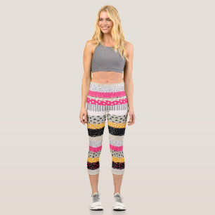 Fliesen für Patchwork: Vielseitiges Nahtloses Desi Capri Leggings