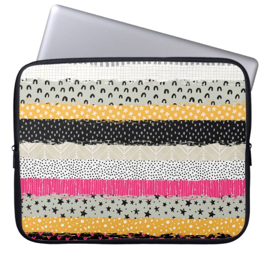 Fliesen für Patchwork: Vielseitiges Nahtloses Desi Laptopschutzhülle (Vorderseite)