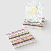 Fliesen für Patchwork: Vielseitiges Nahtloses Desi Steinuntersetzer (Seitenansicht)