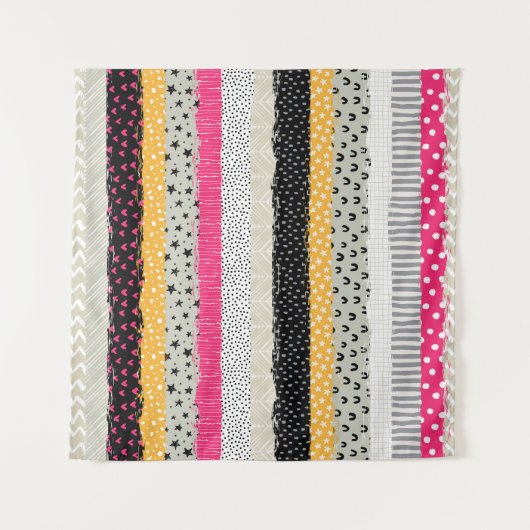 Fliesen für Patchwork: Vielseitiges Nahtloses Desi Wandteppich (Vorderseite (Horizontal))