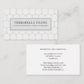 Fliesen-Fußboden Hexagon-Fliesenmuster Visitenkarte (Vorne/Hinten)