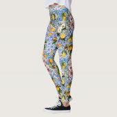 Fliesen im sizilianischen Stil mit Blume und Zitro Leggings (Links)