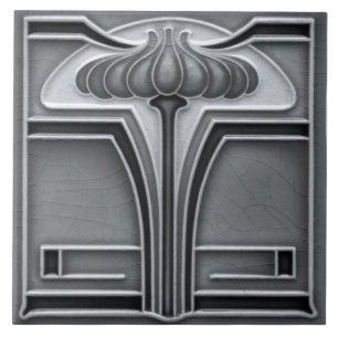 Fliesen-Kamin im Jugendstil dekorativ Fliese