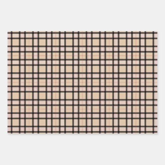 Fliesen, karierte Wrackpapier Geschenkpapier Set (Vorderseite)