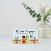 Fliesen Küche Kochen Tomatensauce Visitenkarten Visitenkarte (Stehend Vorderseite)