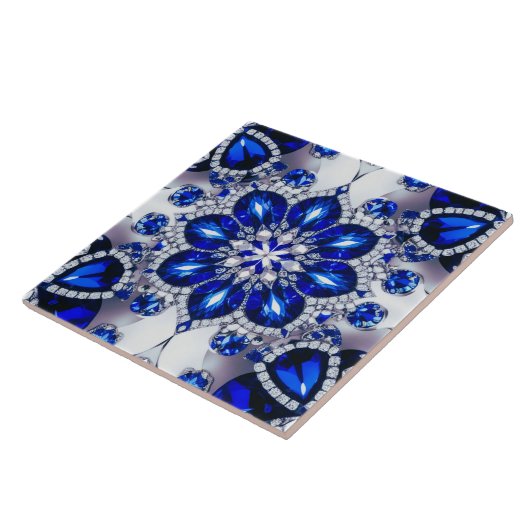 Fliesen mit Blau-Weiß-Farben, modernes Design (Seite)