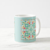 Fliesen mit Blumenmuster - Sommerwiese Kaffeetasse (VorderseiteRechts)