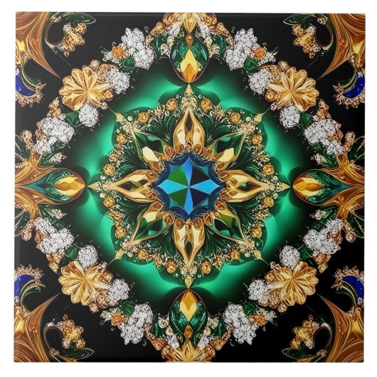 Fliesen mit brasilianischem Farbdesign (Vorderseite)