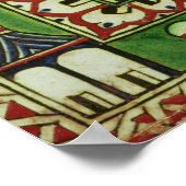 Fliesen mit einer Darstellung von Mekka Poster (Ecke)