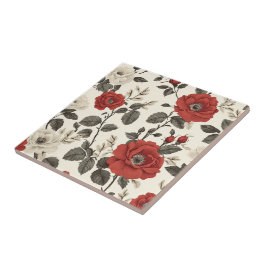 Fliesen mit klassischer Rose für Zuhause-Bodenbelä