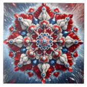 Fliesen mit norwegischen Farben, modernes Design (Vorderseite)