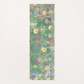 Fliesen-Monogramm Wildblumen-Yogamatte Yogamatte (Vorderseite)