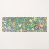 Fliesen-Monogramm Wildblumen-Yogamatte Yogamatte (Vorderseite (Horizontal))