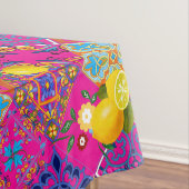 Fliesen, Mosaik, Azulejo, Zitronen, Zitrusfrüchte, Tischdecke (Beispiel)