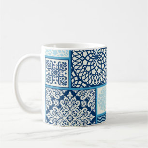 Fliesen, nahtloser Hintergrund. Kaffeetasse