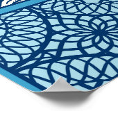 Fliesen, nahtloser Hintergrund. Poster (Ecke)