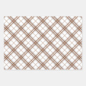 Fliesen pinecones und karierte Weihnachten Geschenkpapier Set (Vorderseite 3)