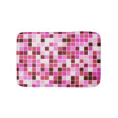 Fliesen, rosa Mosaikfliesen, geometrisches Muster Badematte (Vorderseite)