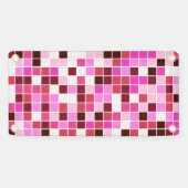 Fliesen, rosa Mosaikfliesen, geometrisches Muster Banner (Horizontal)