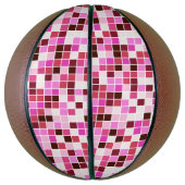 Fliesen, rosa Mosaikfliesen, geometrisches Muster Basketball (Vertikal)