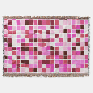 Fliesen, rosa Mosaikfliesen, geometrisches Muster Decke