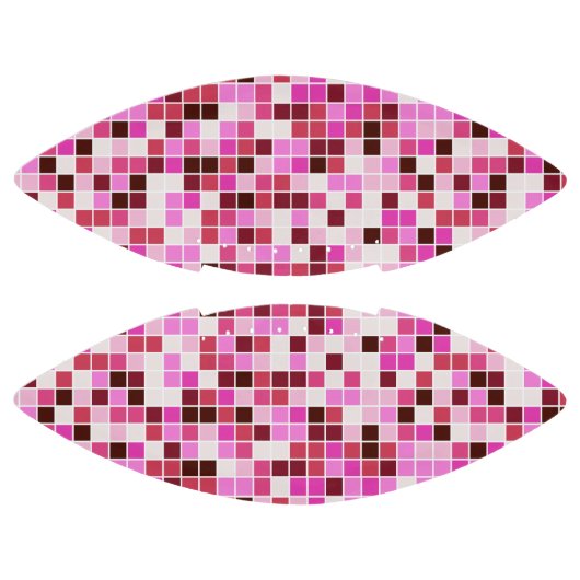 Fliesen, rosa Mosaikfliesen, geometrisches Muster Football (Paneele)