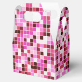 Fliesen, rosa Mosaikfliesen, geometrisches Muster Geschenkschachtel (Geöffnet)