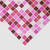 Fliesen, rosa Mosaikfliesen, geometrisches Muster Seidenpapier (Ausschnitt)