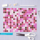 Fliesen, rosa Mosaikfliesen, geometrisches Muster Seidenpapier (Handwerk)