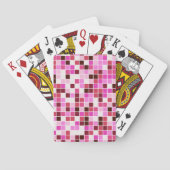 Fliesen, rosa Mosaikfliesen, geometrisches Muster Spielkarten (Rückseite)