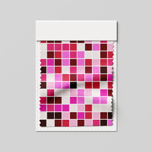 Fliesen, rosa Mosaikfliesen, geometrisches Muster Stoff