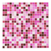 Fliesen, rosa Mosaikfliesen, geometrisches Muster Würfel (Vorderseite)