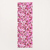 Fliesen, rosa Mosaikfliesen, geometrisches Muster Yogamatte (Rückseite)