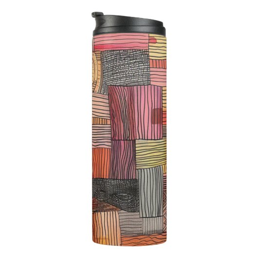 Fliesen und Farben 20 oz Tumbler Thermosbecher (Nach rechts gedreht)