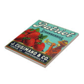 Fliesen Vintage-Küche Louisiana Erdbeer Etikett We (Seite)