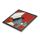 Fliesen-Vintages Anzeige-Kochs-Kellner-Teeprofil Fliese (Seite)