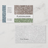 Fliesen- Visitenkarte (Vorne/Hinten)