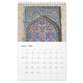 Fliesen von der Iran-Architektur Kalender (Mär 2026)