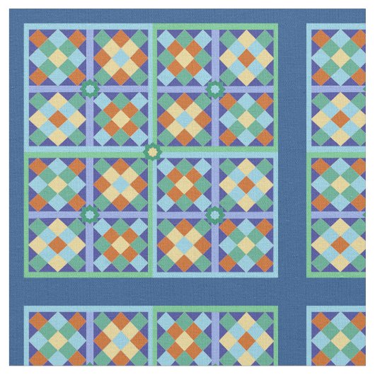 Fliesenblock aus Marokko Stoff (Nahaufnahme)