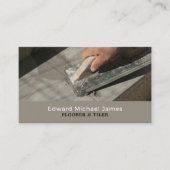 Fliesendarm, Fußboden, Flieseninstallationsprogram Visitenkarte (Vorderseite)