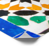 Fliesendekoration im Bahia Palace Poster (Ecke)