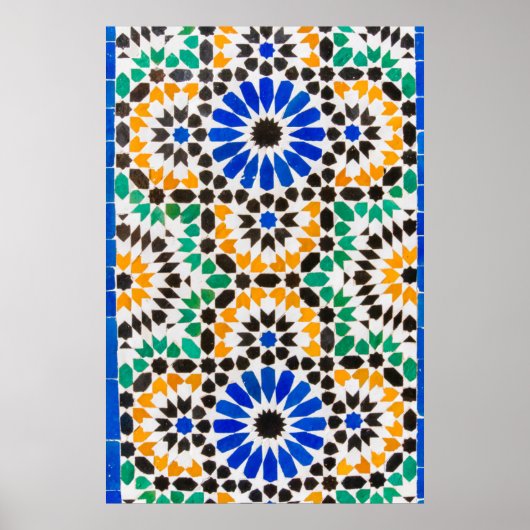 Fliesendekoration im Bahia Palace Poster (Vorne)