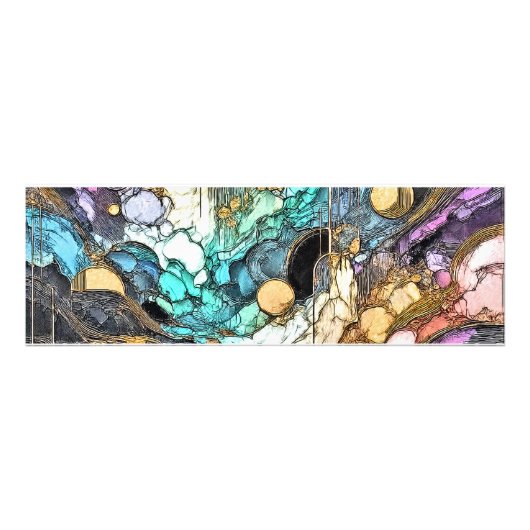 Fliesender Goldfluss Fotodruck (Vorne)