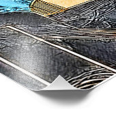 Fliesender Goldfluss Fotodruck (Ecke)