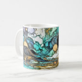 Fliesender Goldfluss Kaffeetasse (Vorderseite Links)