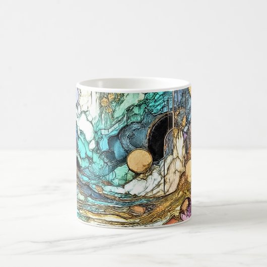 Fliesender Goldfluss Kaffeetasse (Mittel)