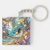 Fliesender Goldfluss Schlüsselanhänger (Rückseite)